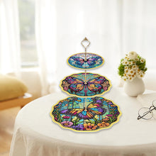 Load image into Gallery viewer, 3 Tier Diamond Painting Cupcake Stand Mandala Butterfly Sunflower for Art Crafts
