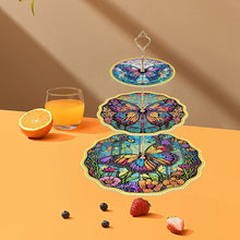 Load image into Gallery viewer, 3 Tier Diamond Painting Cupcake Stand Mandala Butterfly Sunflower for Art Crafts
