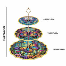 Load image into Gallery viewer, 3 Tier Diamond Painting Cupcake Stand Mandala Butterfly Sunflower for Art Crafts
