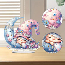 Load image into Gallery viewer, Double Side Sleeping Gnome Diamond Painting Desktop Ornaments Kit for Home Decor
