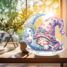 Load image into Gallery viewer, Double Side Sleeping Gnome Diamond Painting Desktop Ornaments Kit for Home Decor
