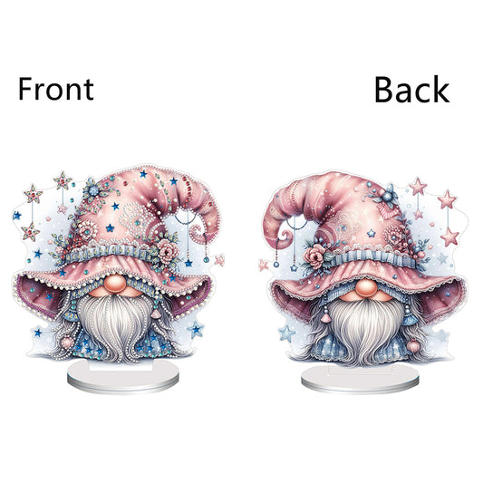 Double Side Sleeping Gnome Diamond Painting Desktop Ornaments Kit for Home Decor