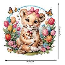 Load image into Gallery viewer, Double Side Parent-Child Tiger Diamond Painting Desktop Ornaments for Home Decor
