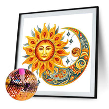 Load image into Gallery viewer, Diamond Painting - Full Round - sun and moon (40*40CM)
