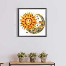 Load image into Gallery viewer, Diamond Painting - Full Round - sun and moon (40*40CM)
