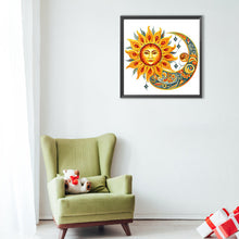 Load image into Gallery viewer, Diamond Painting - Full Round - sun and moon (40*40CM)
