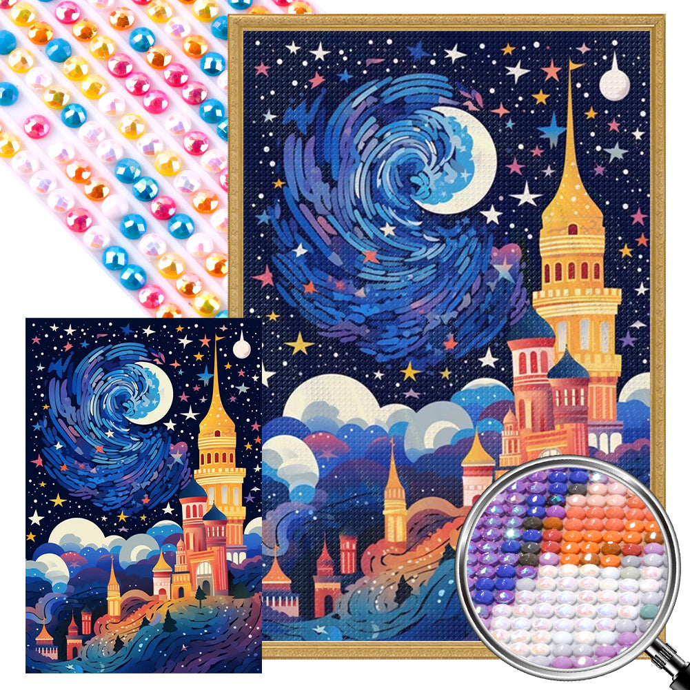 AB Diamond Painting - Full Round - Wonderland Castle (40*60CM)