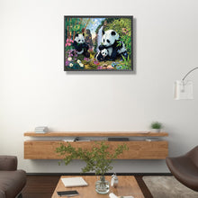 Load image into Gallery viewer, AB Diamond Painting - Full Round - Panda Valley (40*30CM)
