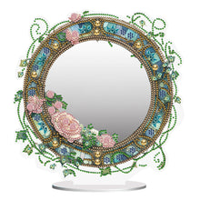 Load image into Gallery viewer, Acrylic Small Flower Disk DIY Diamond Art Mirror Crystal Diamond Painting Mirror
