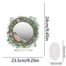 Load image into Gallery viewer, Acrylic Small Flower Disk DIY Diamond Art Mirror Crystal Diamond Painting Mirror
