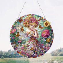 Load image into Gallery viewer, Double Sided Special Shape Butterfly Girl Diamond Painting Decor for Wall Window
