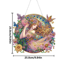 Load image into Gallery viewer, Double Sided Special Shape Butterfly Girl Diamond Painting Decor for Wall Window
