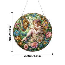 Load image into Gallery viewer, Double Sided Special Shape Butterfly Girl Diamond Painting Decor for Wall Window
