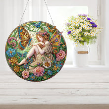 Load image into Gallery viewer, Double Sided Special Shape Butterfly Girl Diamond Painting Decor for Wall Window
