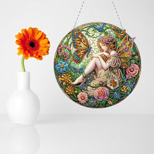 Load image into Gallery viewer, Double Sided Special Shape Butterfly Girl Diamond Painting Decor for Wall Window
