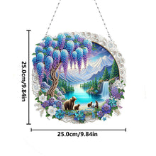 Load image into Gallery viewer, Landscape Double Sided Effect Diamond Painting Hanging Pendant for Kid DIY Craft

