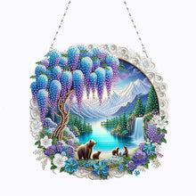 Load image into Gallery viewer, Landscape Double Sided Effect Diamond Painting Hanging Pendant for Kid DIY Craft
