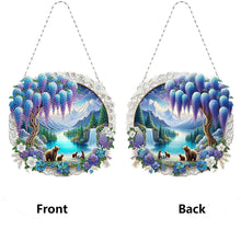 Load image into Gallery viewer, Landscape Double Sided Effect Diamond Painting Hanging Pendant for Kid DIY Craft
