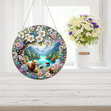 Load image into Gallery viewer, Landscape Double Sided Effect Diamond Painting Hanging Pendant for Kid DIY Craft
