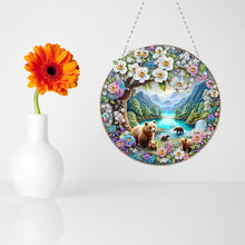 Load image into Gallery viewer, Landscape Double Sided Effect Diamond Painting Hanging Pendant for Kid DIY Craft
