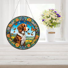 Load image into Gallery viewer, Cat Dog Double Sided Effect Diamond Painting Hanging Pendant Home Windows Decor
