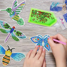 Load image into Gallery viewer, Acrylic Cartoon DIY Diamond Painting Crystal Wind Chimes Pendant Kit Home Decor
