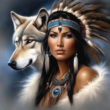 Load image into Gallery viewer, Diamond Painting - Full Round - indian woman (40*40CM)
