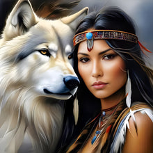 Load image into Gallery viewer, Diamond Painting - Full Round - indian woman (40*40CM)

