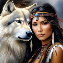 Load image into Gallery viewer, Diamond Painting - Full Round - indian woman (40*40CM)

