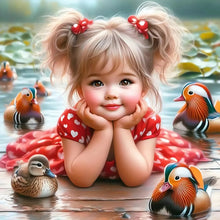 Load image into Gallery viewer, Diamond Painting - Full Round - Adorable children (40*40CM)
