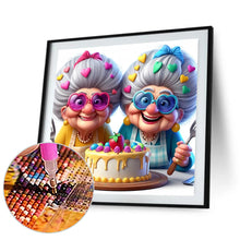 Load image into Gallery viewer, Diamond Painting - Full Round - Funny grandma (30*30CM)
