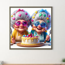 Load image into Gallery viewer, Diamond Painting - Full Round - Funny grandma (30*30CM)
