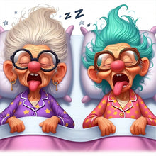 Load image into Gallery viewer, Diamond Painting - Full Round - Funny grandma (30*30CM)

