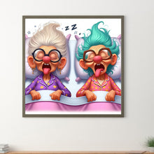 Load image into Gallery viewer, Diamond Painting - Full Round - Funny grandma (30*30CM)

