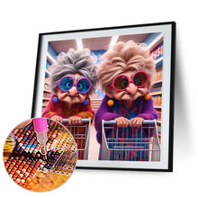 Load image into Gallery viewer, Diamond Painting - Full Round - Funny grandma (30*30CM)
