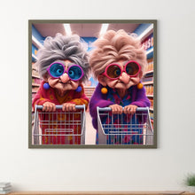 Load image into Gallery viewer, Diamond Painting - Full Round - Funny grandma (30*30CM)
