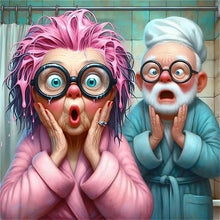 Load image into Gallery viewer, Diamond Painting - Full Round - Funny grandma (30*30CM)
