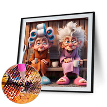 Load image into Gallery viewer, Diamond Painting - Full Round - Funny grandma (30*30CM)
