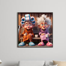 Load image into Gallery viewer, Diamond Painting - Full Round - Funny grandma (30*30CM)
