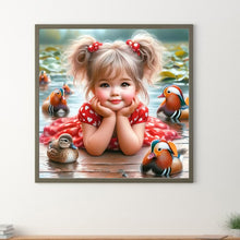Load image into Gallery viewer, Diamond Painting - Full Round - Adorable children (30*30CM)
