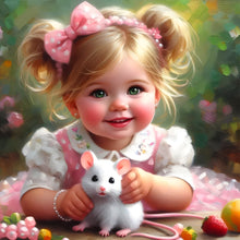 Load image into Gallery viewer, Diamond Painting - Full Round - Adorable children (30*30CM)
