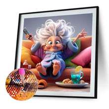 Load image into Gallery viewer, Diamond Painting - Full Round - Funny grandma (40*40CM)

