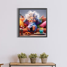 Load image into Gallery viewer, Diamond Painting - Full Round - Funny grandma (40*40CM)
