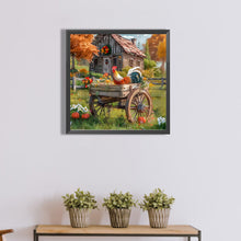 Load image into Gallery viewer, Diamond Painting - Full Round - village rooster (40*40CM)
