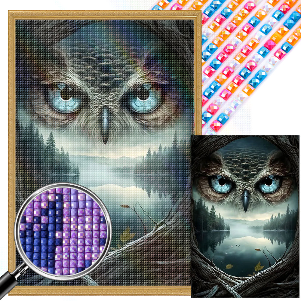 AB Diamond Painting - Full Square - owl (40*60CM)
