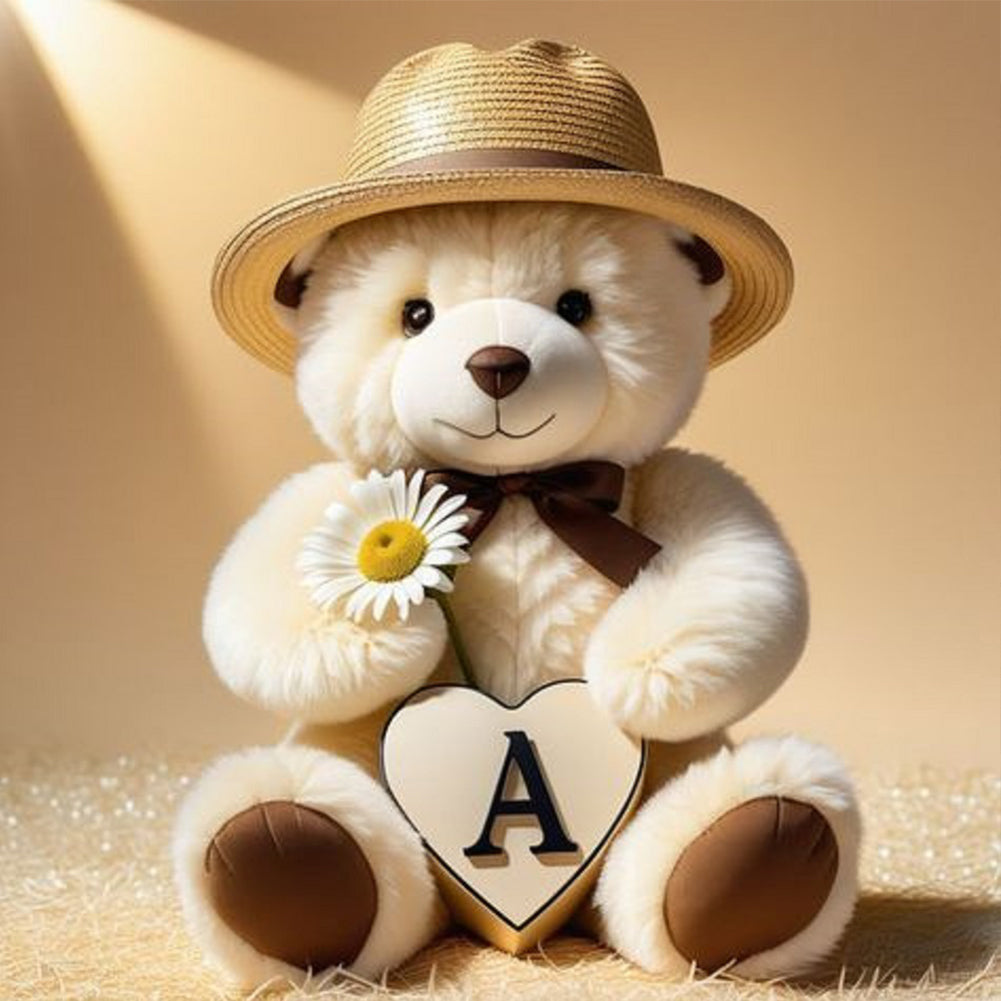 Diamond Painting - Full Round - Bear letter A (40*40CM)