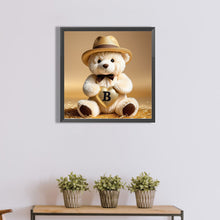 Load image into Gallery viewer, Diamond Painting - Full Round - Bear letter B (40*40CM)
