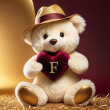 Load image into Gallery viewer, Diamond Painting - Full Round - Bear letter F (40*40CM)
