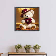 Load image into Gallery viewer, Diamond Painting - Full Round - Bear letter H (40*40CM)

