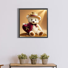 Load image into Gallery viewer, Diamond Painting - Full Round - Bear letter K (40*40CM)
